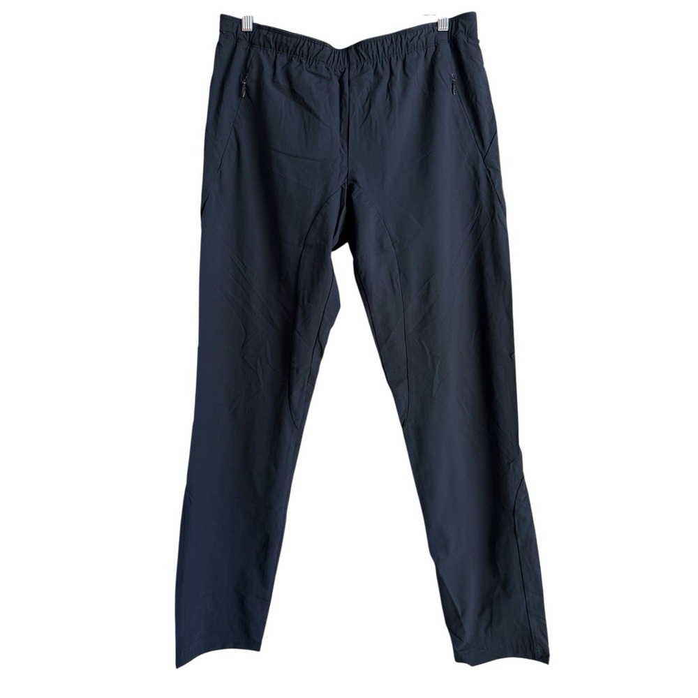 Paskho Men's Size Large Dark‎ Blue Zip Pocket Slim Leg Tech Minimalist Pants